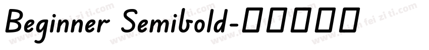 Beginner Semibold字体转换